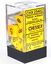 Polyhedral 7-Dice Set CHX25402 - Opaque Yellow/Black